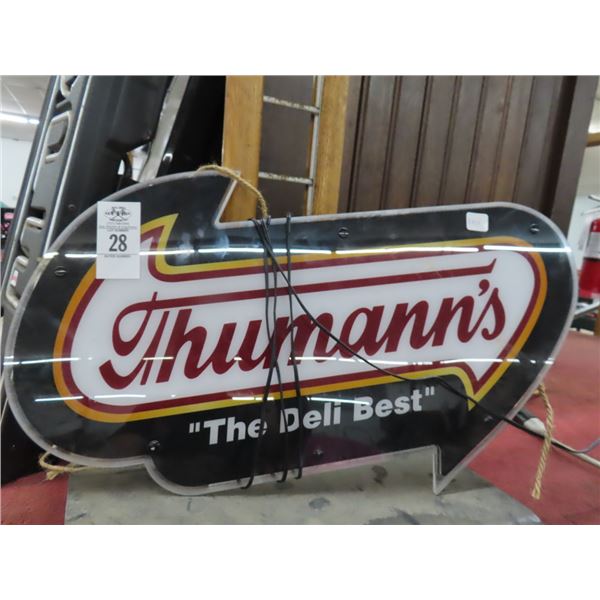 Thumanns Deli Lighted Sign - No Shipping