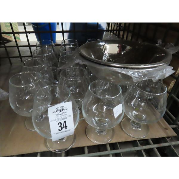 New Brandy Sniffers, Small Serving Trays