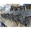 Image 1 : 6-Cast Round Patio Dinette w/2 Chairs - 6 X $