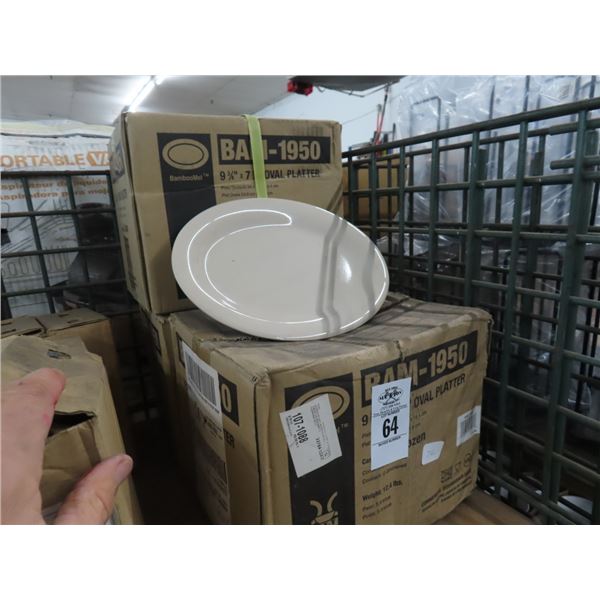 3-New Oval Platters - Doz. - 3 X $