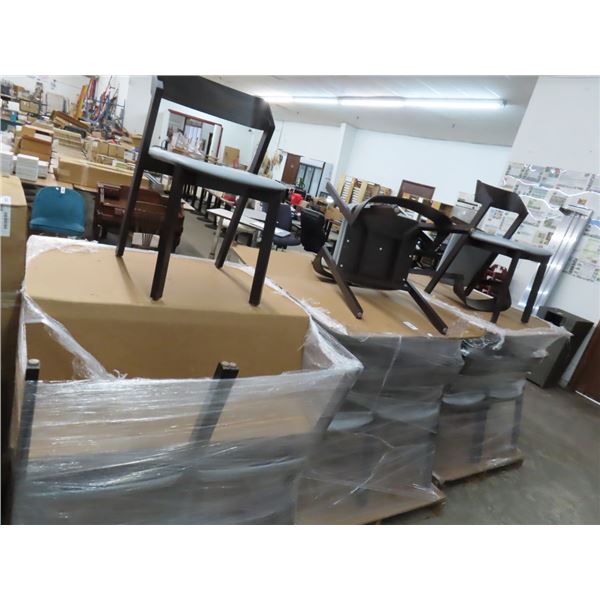 29-New Wooden Padded Contemporary Dining Chairs - 29 X $