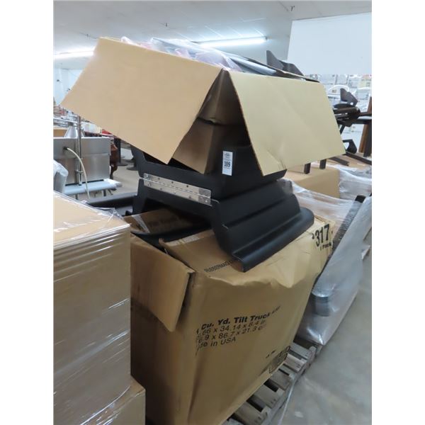 Warehouse Tilt Truck Waste Cans Lids