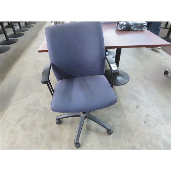 Blue Secretarial Armchair