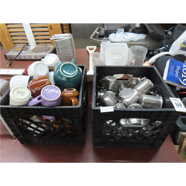 Crates 2 w/Coffee Creamer and Mugs