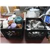 Image 1 : Crates 2 w/Coffee Creamer and Mugs