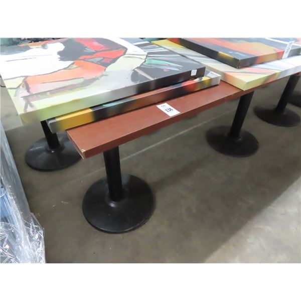 10-Cherry Pedestal Rectangular Dining Tables - 10 X $