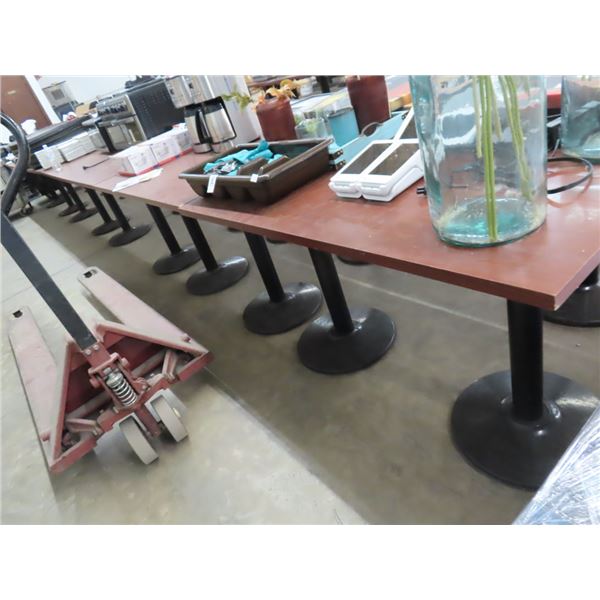 17-Cherry Mica 2/4 Top Dining Tables - 17 X $
