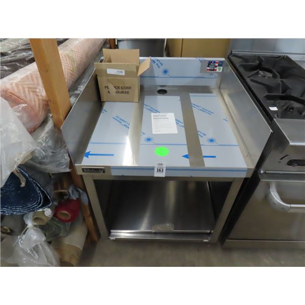 Perlick Approx.  2'  X  2'  S/S Table w/Surround Backsplash & Cabinet