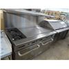 Image 1 : Cookrite Gas Rolling 2 Burner Range/4' Flat Grill/Double Oven