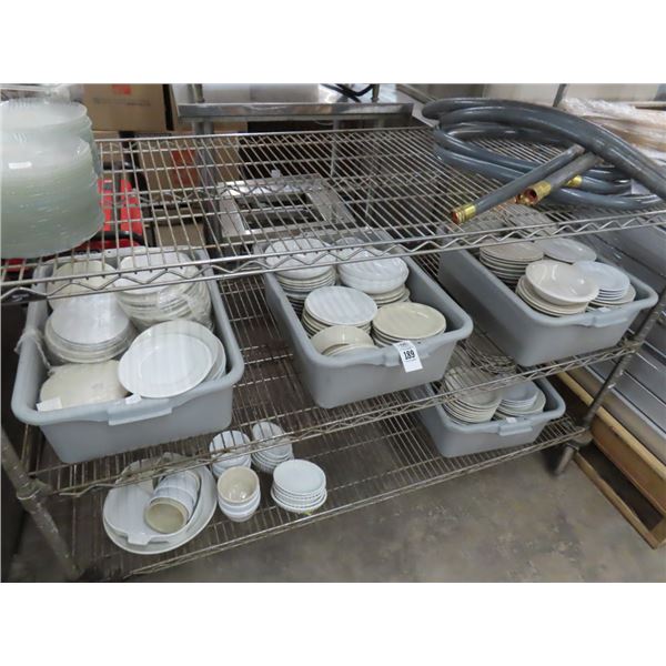 Bus Pans w/Asst. Dishes