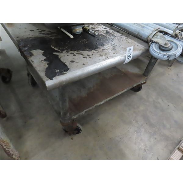 S/S Rolling 3 Equip. Stand w/Lip