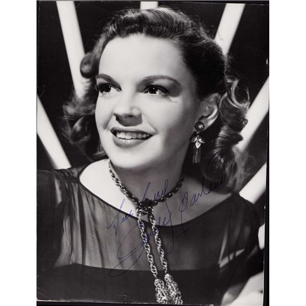 Judy Garland signed vintage photo