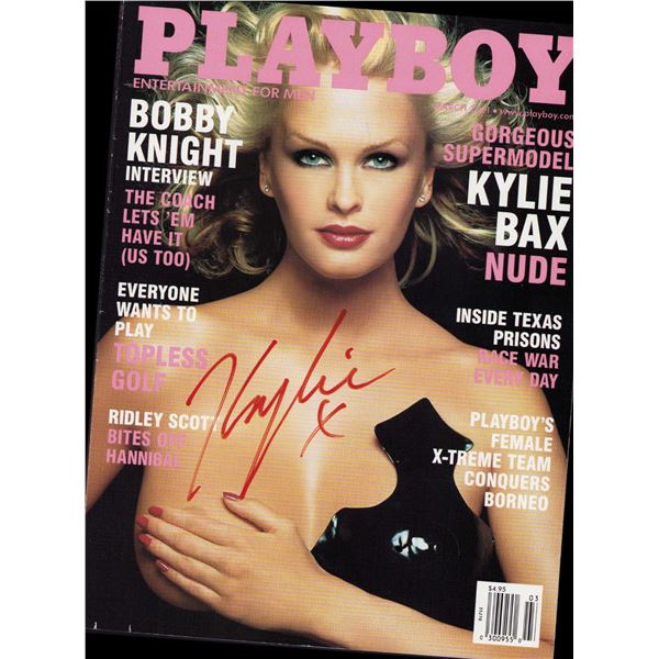 Kylie Bax signed full magazine