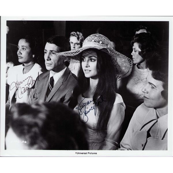 Johnny Crawford/Victoria Principal signed photo