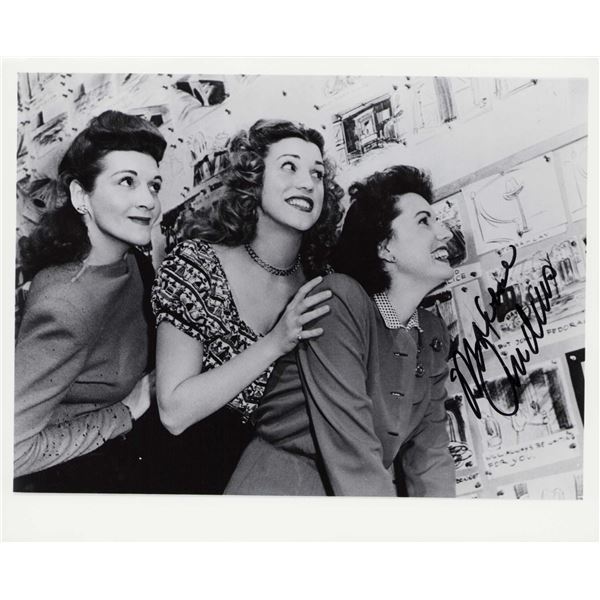 Maxine Andrews signed photo