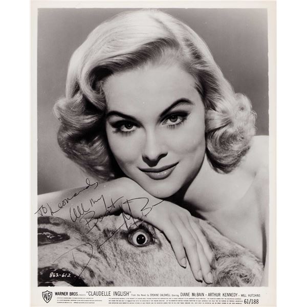 Diane McBain signed vintage photo