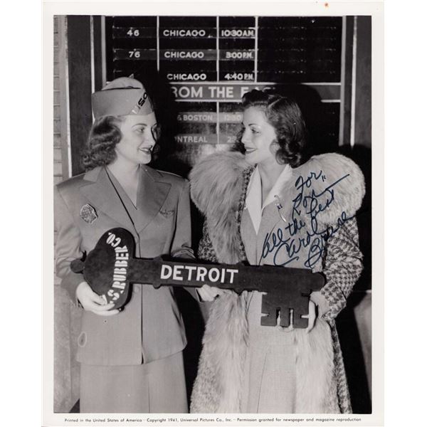 Carol Bruce signed photo