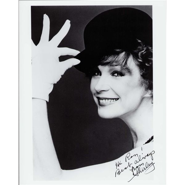 Shirley Maclaine signed photo
