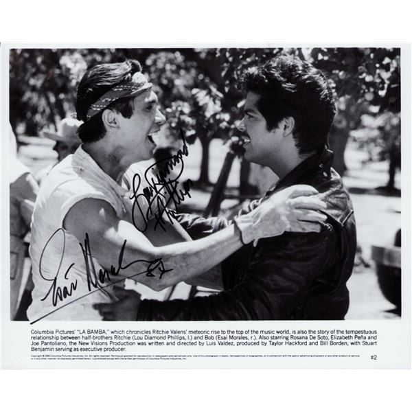 Lou Diamond Phillips/Esai Morales signed photo