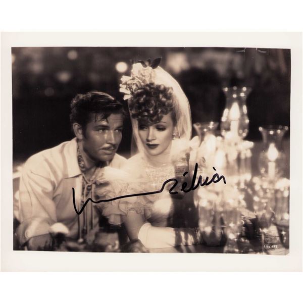 Marlene Dietrich signed photo