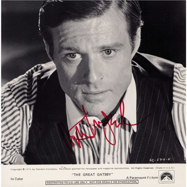 Robert Redford signed photo