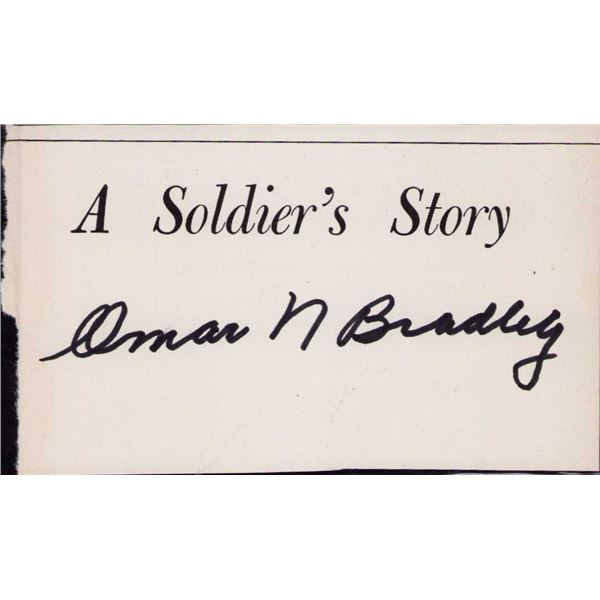Omar Bradley signed cut