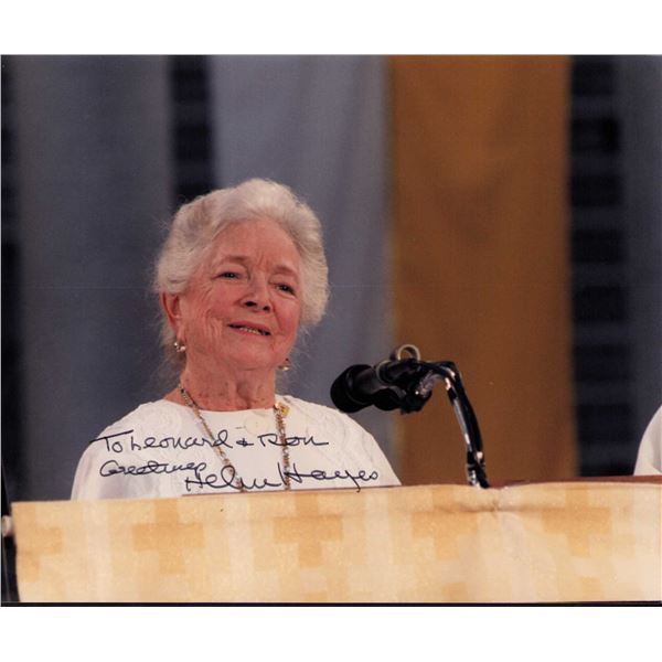 Helen Hayes signed photo
