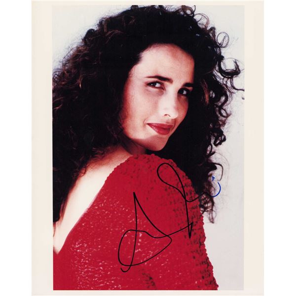Andie MacDowell signed photo