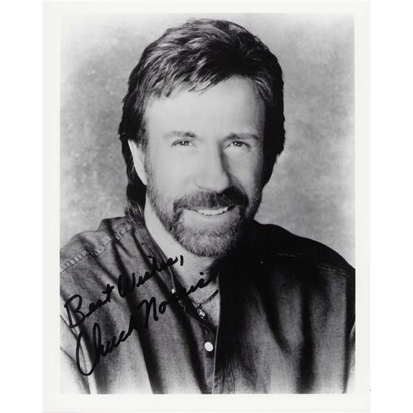 Chuck Norris signed photo
