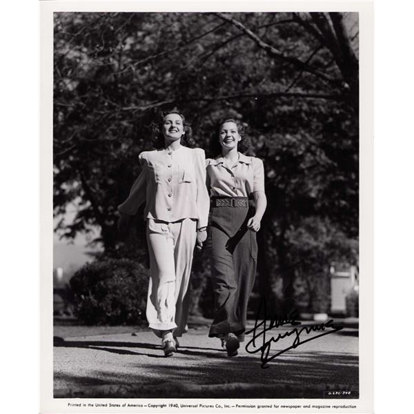 Anne Gwynne signed photo