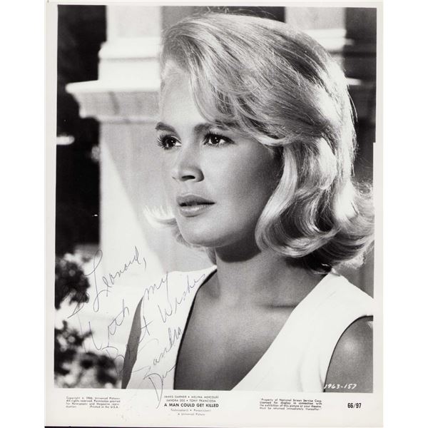 Sandra Dee signed photo
