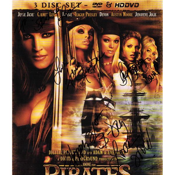 Pirates Adult film cast signed ad