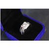 Image 9 : ^ 1.00 CT GRA Certified Round Brilliant Cut Moissanite VVS D Color Set in 38 Round Cut Cubic Zirconi