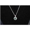 Image 10 : ^1.00 CT GRA Certified Round Brilliant Cut Moissanite VVS Green Color with 30 Round Cut Cubic Zircon