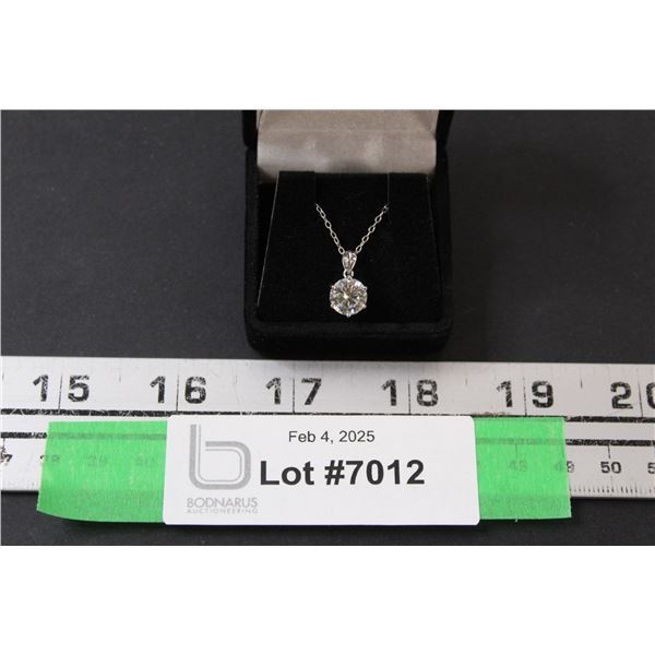 ^2.00 CT GRA Certified Brilliant Cut Moissanite Stone VVS D Color Set in 6 Claw Head Set in 925 Silv