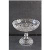 Image 6 : Antique EAPG Flint Mignon Candy Compote Glass Footed Dish and Porcelain Rice Bowl