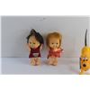 Image 2 : (2) Vintage Made in Japan Kids Dolls and Pluto Toy