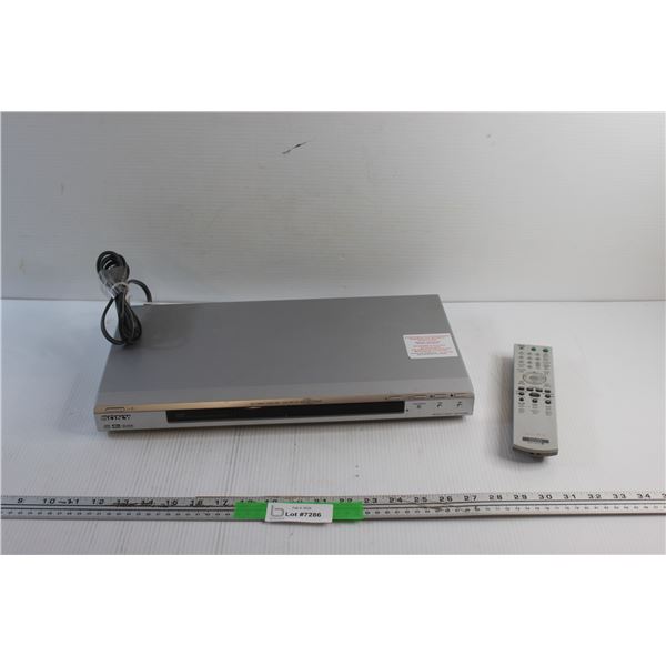 Sony DVD Player with Remote - Tested