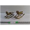 Image 1 : (2) Brass Rocking Horse Decorations
