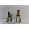 Image 3 : (2) Brass Rocking Horse Decorations