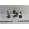 Image 1 : (3) Brass Unicorn Decorations