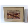 Image 2 : Framed Butterfly Art Print 14'' x 11'' , Vintage Clip Board with Pens & Rulers and Brass Plated Coat