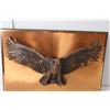 Image 3 : Bronze Colored Bald Eagle Wall Art 12" Tall x 18" Wide