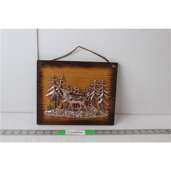 Elk Wall Plaque 9" Tall x 11" Wide