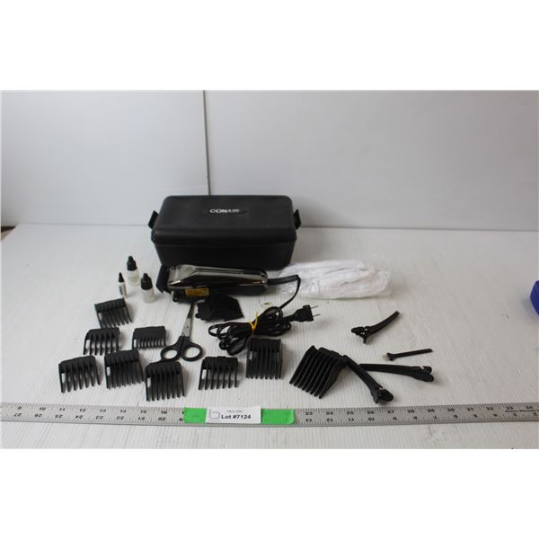 Conair Hair Cutting Kit- Electric Razor, Powers On, Accessories, Scissors, Cape, Case