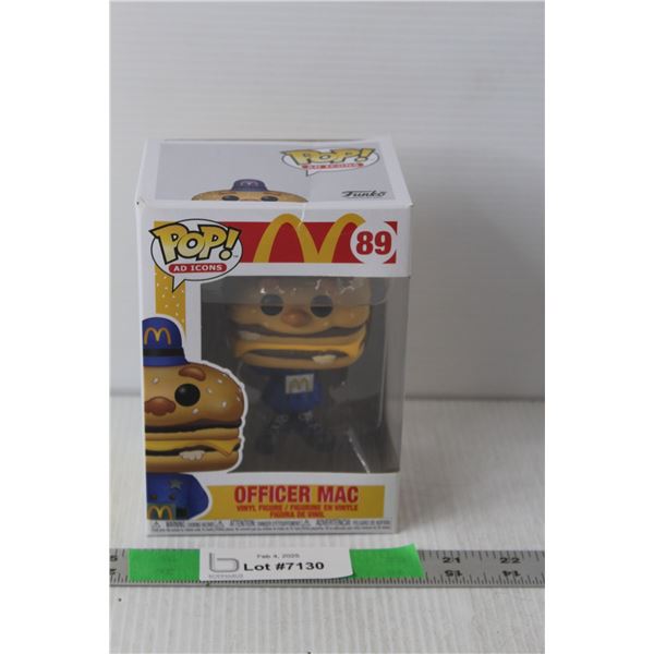 #89 Funko Pop McDonald's Officer Mac Figurine 4.5" Tall NIB