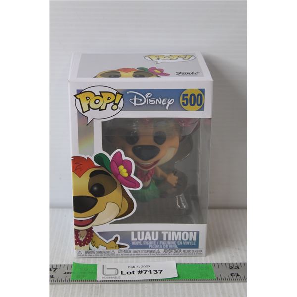#500 Funko Pop Lion King Luau Timon Figurine 4" Tall NIB
