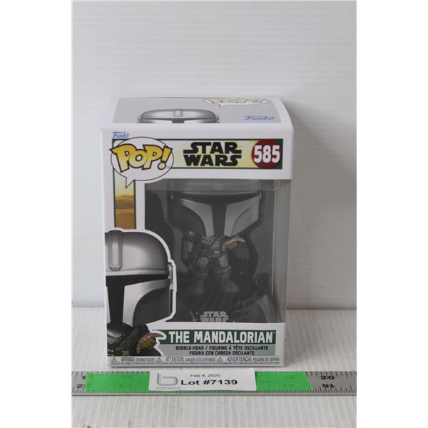 #585 Funko Pop Star Wars The Mandalorian Bobblehead 4.5" Tall NIB