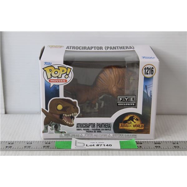 #1216 Funko Pop Jurassic World Atrociraptor (Panthera) Figurine 3" Tall NIB