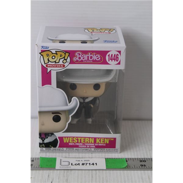 #1446 Funko Pop Barbie Western Ken Figurine 4.25" Tall NIB